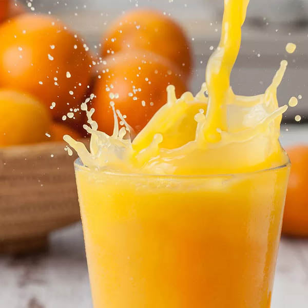 Jus d'orange fraîchement pressé