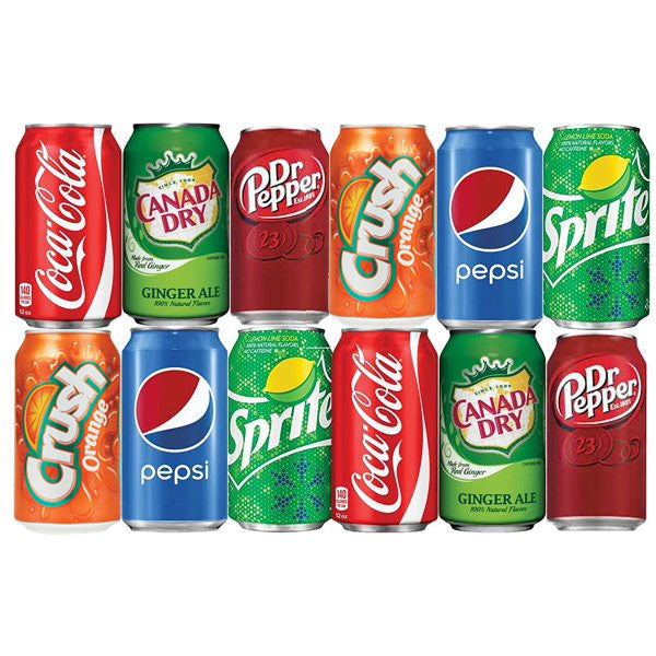 Mixed soft drinks (12 pack)